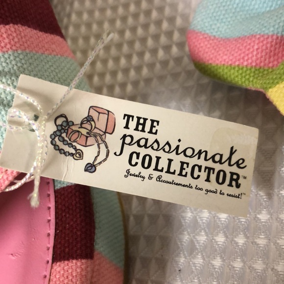 MELLOW WORLD Striped Sandals with Clip on Bow Sz 8 - Picture 13 of 15